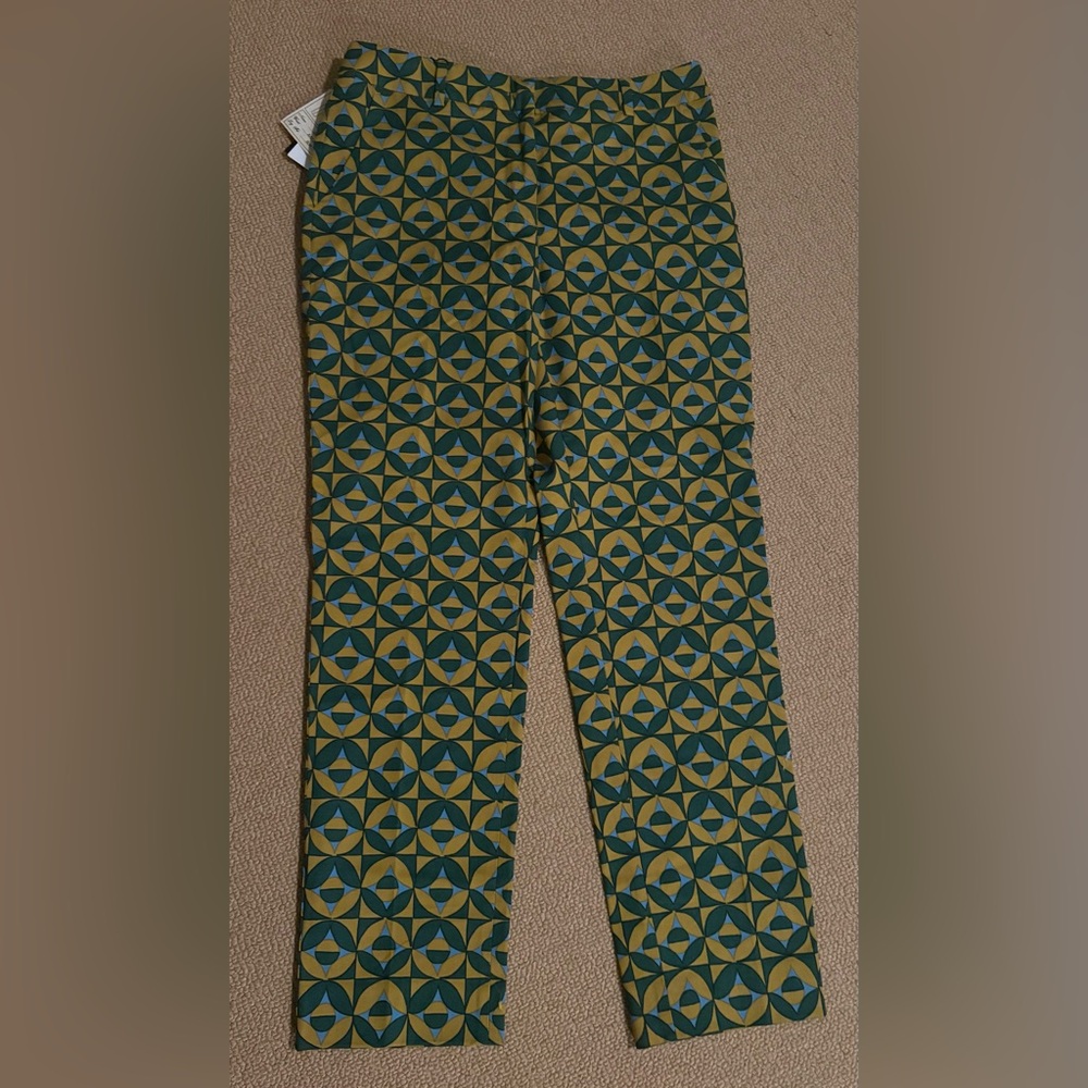 NWT Weekend Max Mara Geometric Patterned Cigarette Pants, size 8